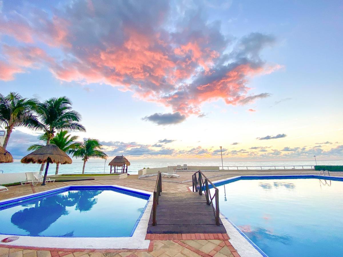 Apartment On The Beach With Terrace Ocean View, Brisas Cancun 01 By Beach & Ocean Apartments Ngoại thất bức ảnh