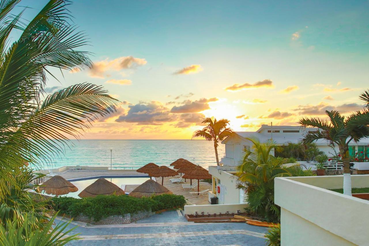 Apartment On The Beach With Terrace Ocean View, Brisas Cancun 01 By Beach & Ocean Apartments Ngoại thất bức ảnh
